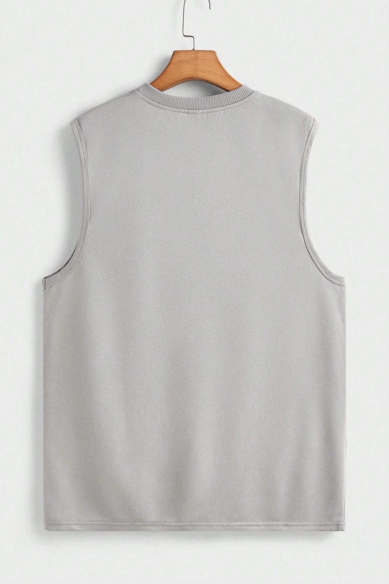 Erkek Düz Renk Günlük Geniş Askılı Tank Top