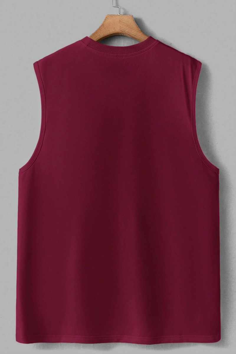Erkek Düz Renk Günlük Geniş Askılı Tank Top