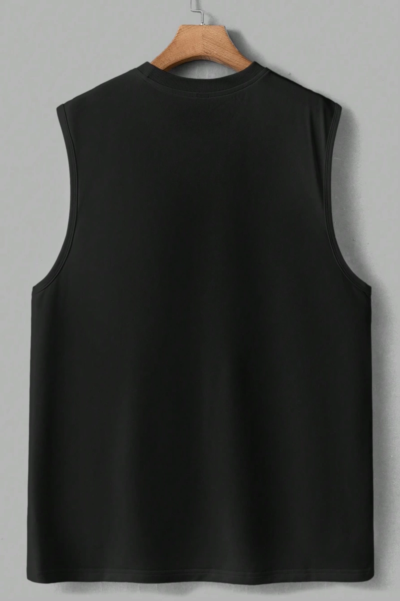 Erkek Düz Renk Günlük Geniş Askılı Tank Top