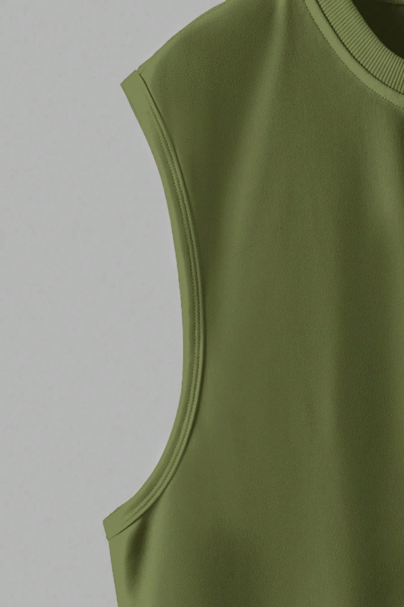 Erkek Düz Renk Günlük Geniş Askılı Tank Top