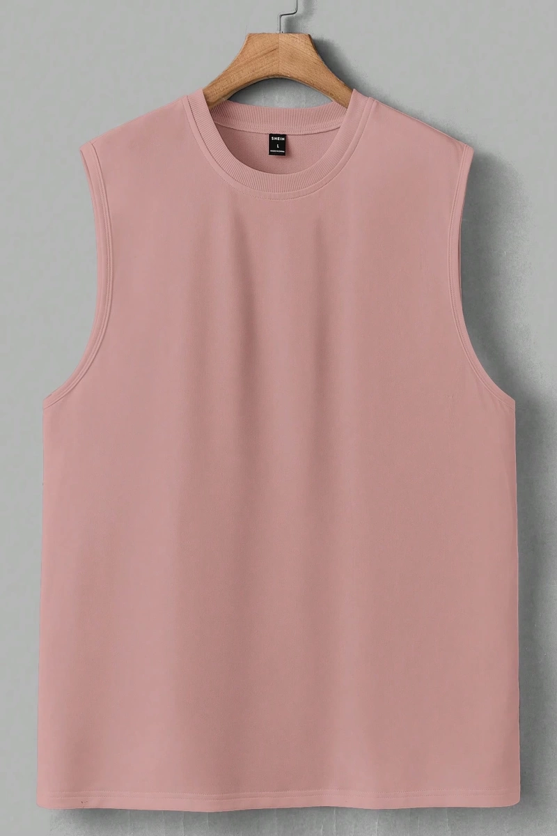 Erkek Düz Renk Günlük Geniş Askılı Tank Top