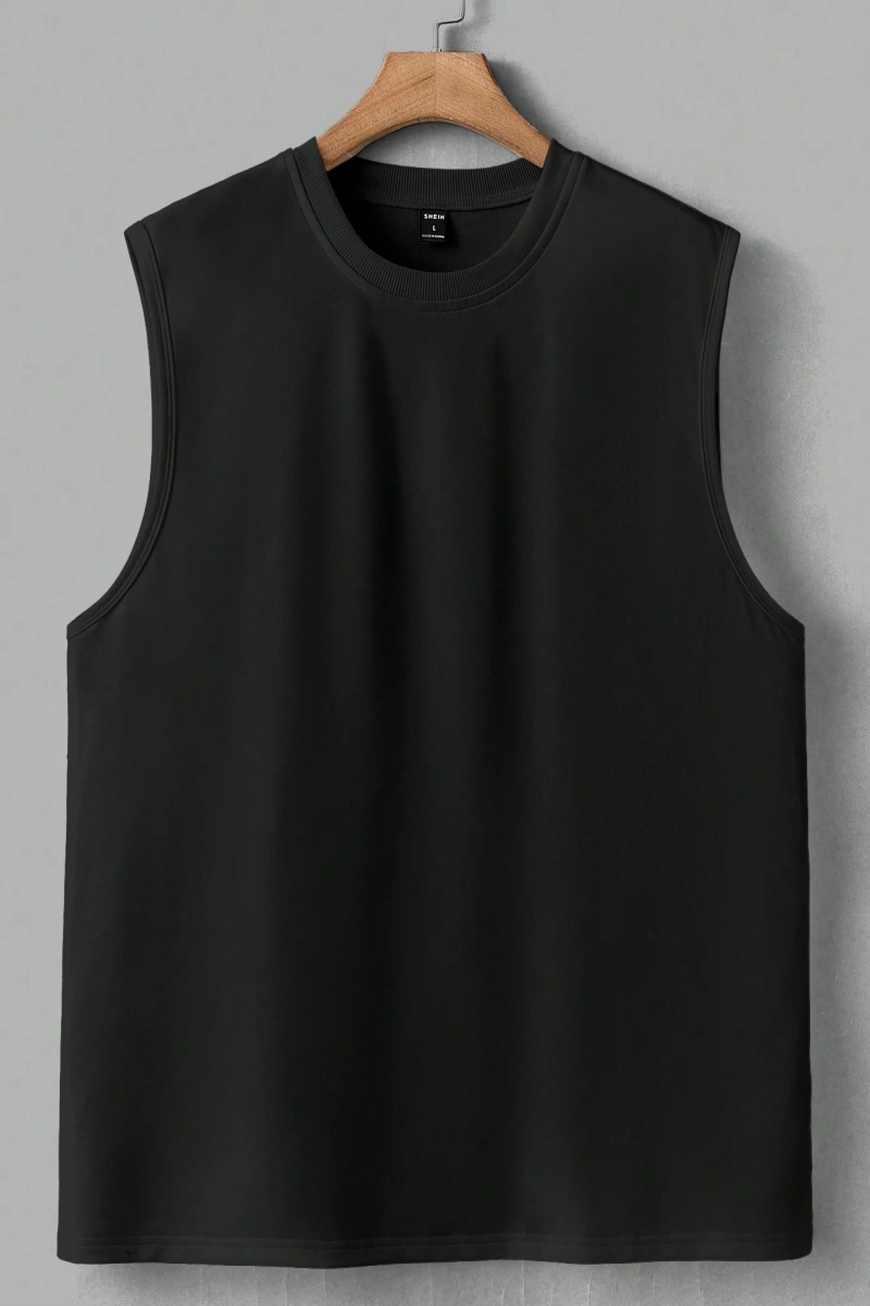 Erkek Düz Renk Günlük Geniş Askılı Tank Top