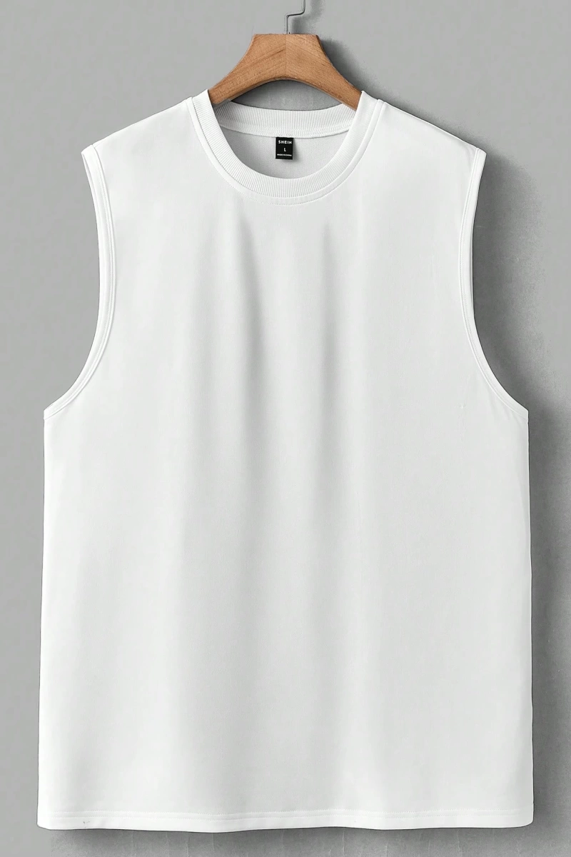 Erkek Düz Renk Günlük Geniş Askılı Tank Top