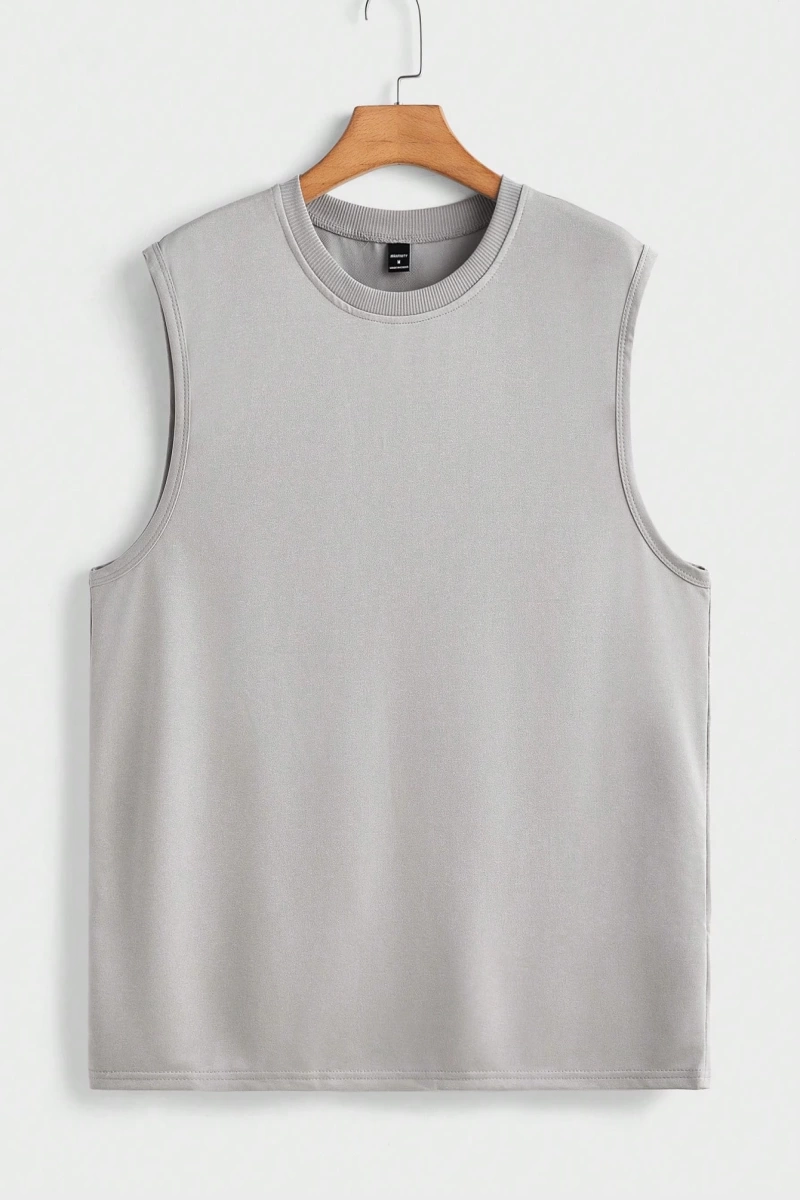 Erkek Düz Renk Günlük Geniş Askılı Tank Top