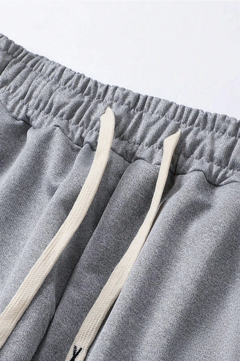Erkek Geometrik Baskılı Kısa Kollu Tişört ve Bağcıklı Bel Pantolon Takımı, Yaz İ