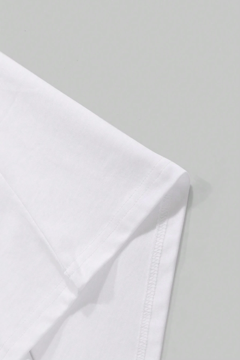 Erkek Günlük Çok Yönlü Basit Moda Baskılı Kısa Kollu Tişört, İlkbahar/Yaz