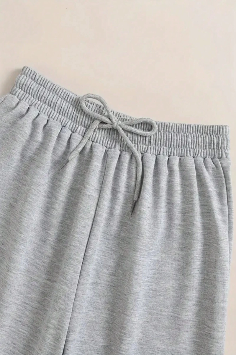 Erkek Günlük Spor Pantolonu, Bol Kesim, Bağcıklı Bel, İlkbahar ve Sonbaharda Koşu ve Yürüyüş
