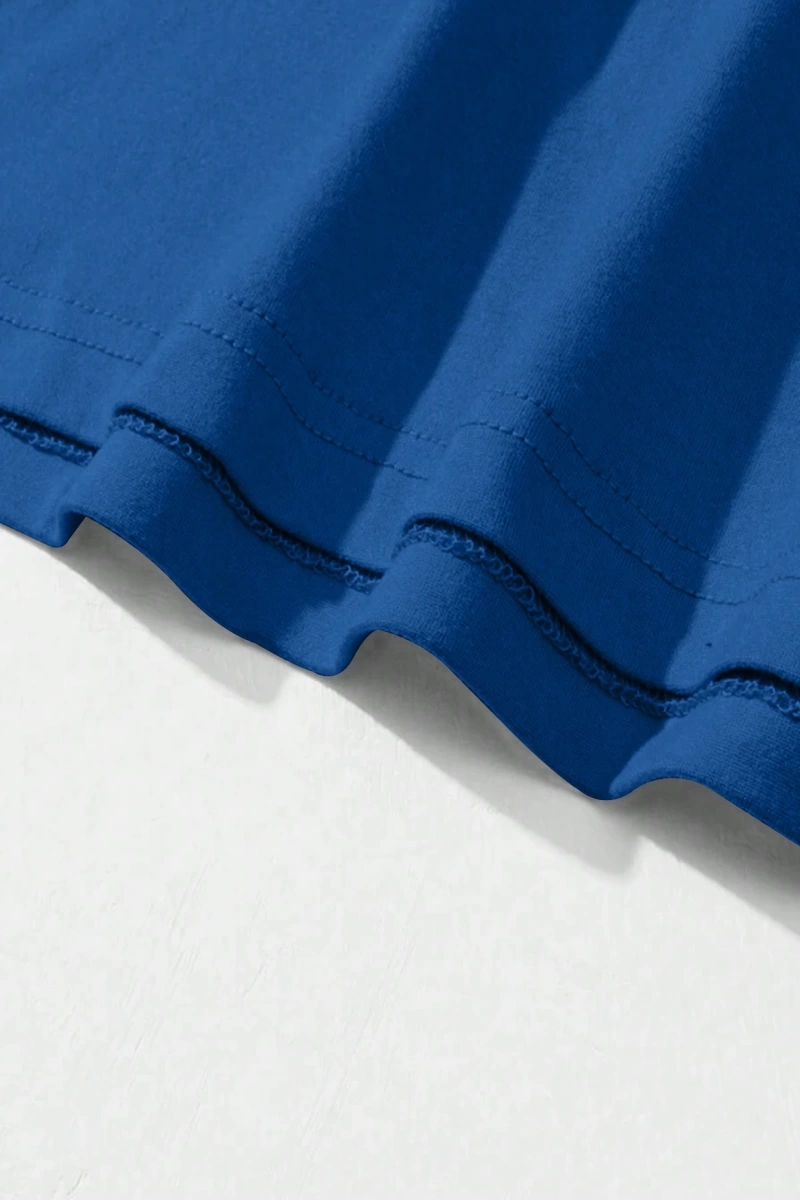 Erkek Günlük Yuvarlak Yaka Kısa Kollu Tişört, Düz Renk Minimalist Moda, İlkbahar ve Yaz Günlü