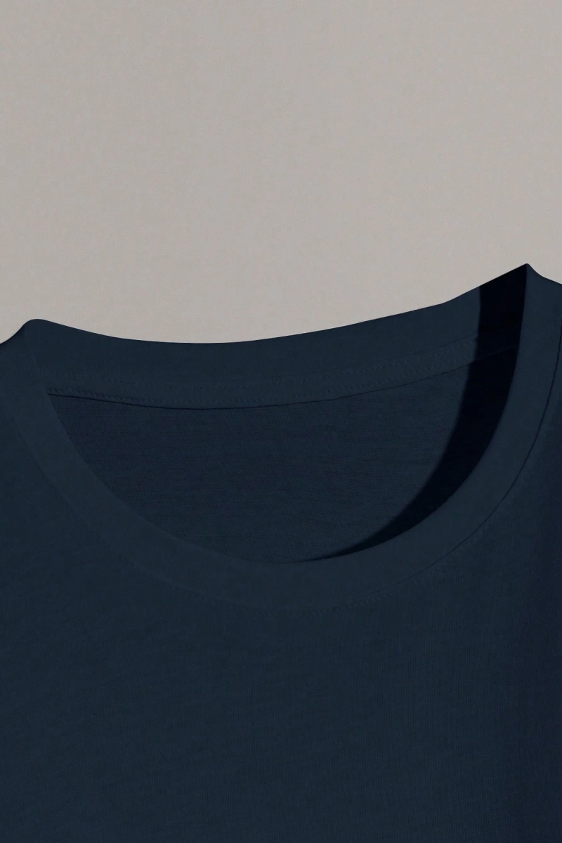 Erkek Günlük Yuvarlak Yaka Kısa Kollu Tişört, Düz Renk Minimalist Moda, İlkbahar ve Yaz Günlü