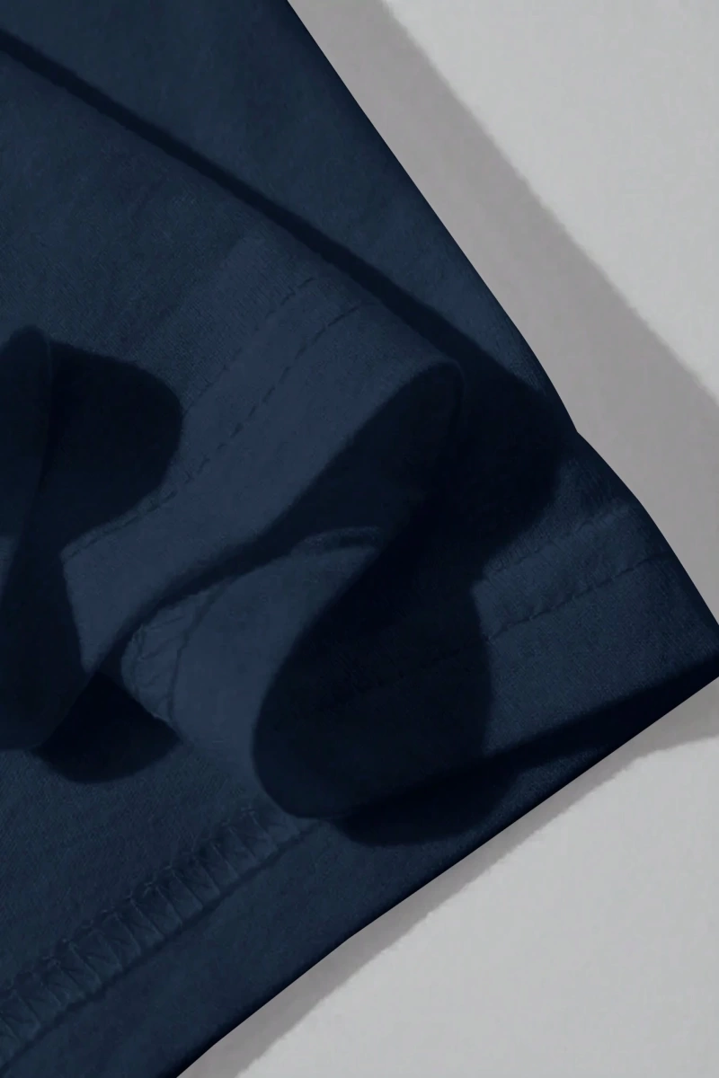 Erkek Günlük Yuvarlak Yaka Kısa Kollu Tişört, Düz Renk Minimalist Moda, İlkbahar ve Yaz Günlü