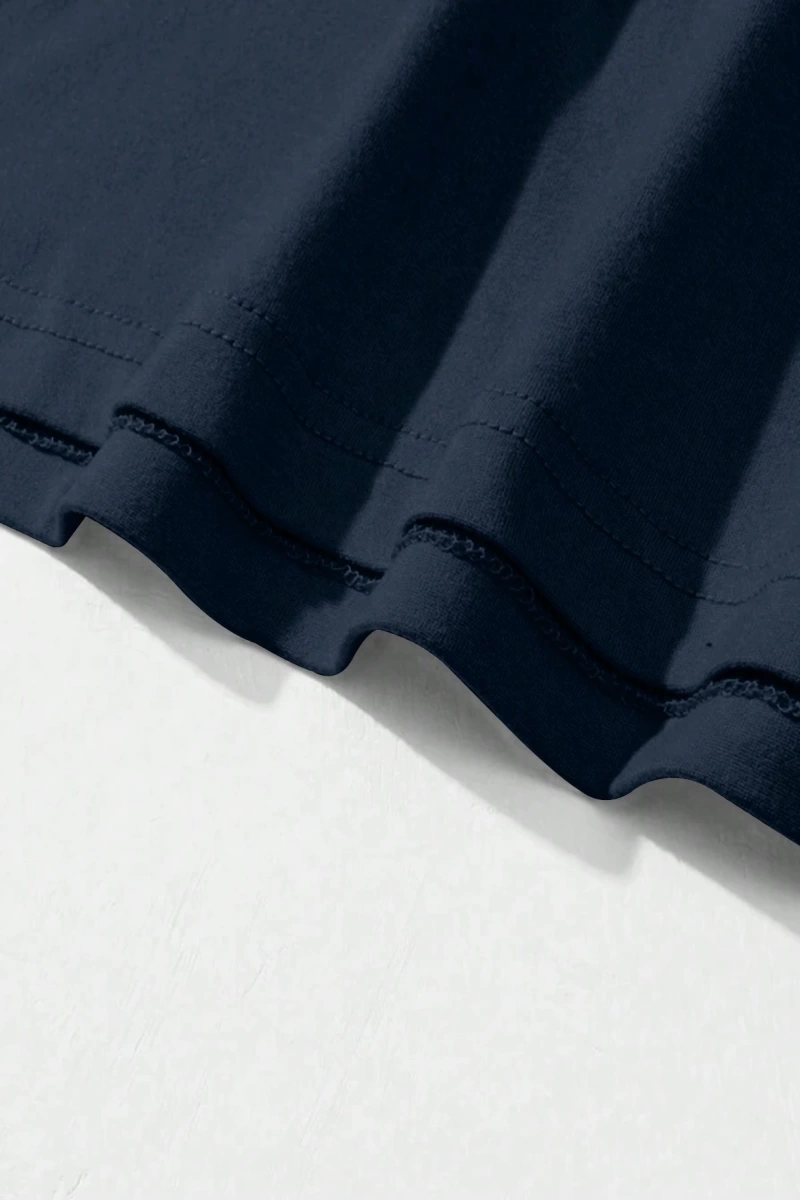 Erkek Günlük Yuvarlak Yaka Kısa Kollu Tişört, Düz Renk Minimalist Moda, İlkbahar ve Yaz Günlü