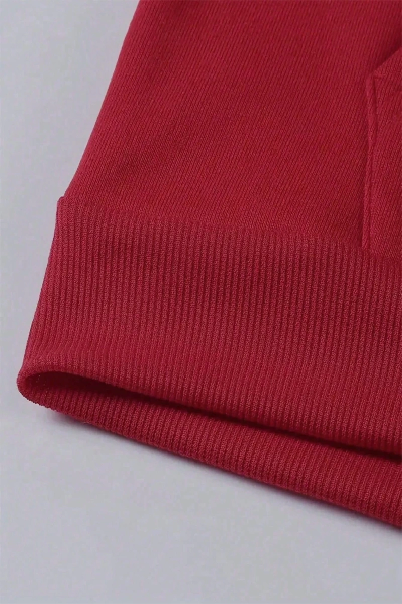 Erkek Mektup Baskılı Bağcıklı Kapüşonlu