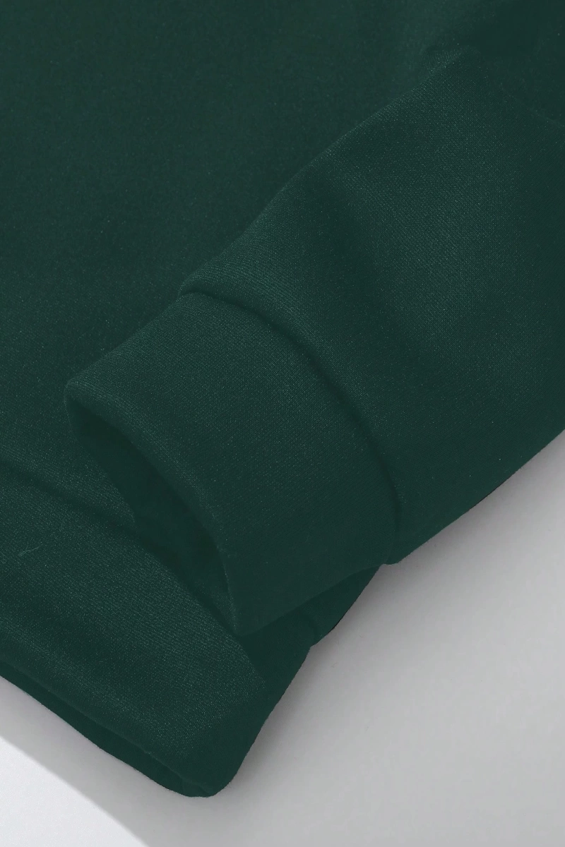 Erkek Mektup Baskılı Günlük Kapüşonlu Sweatshirt, Günlük Giyim İçin Uzun Koll