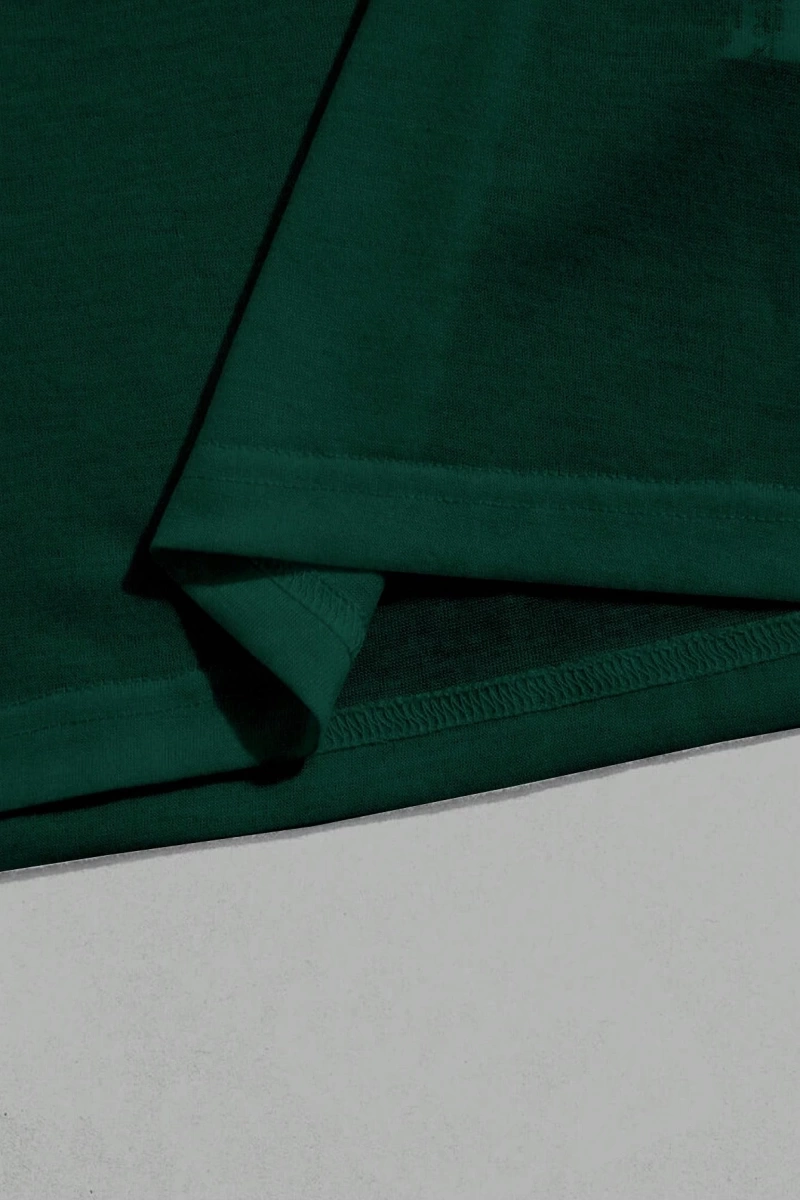 Erkek Mektup Baskılı Kısa Kollu Slim Fit Tişört