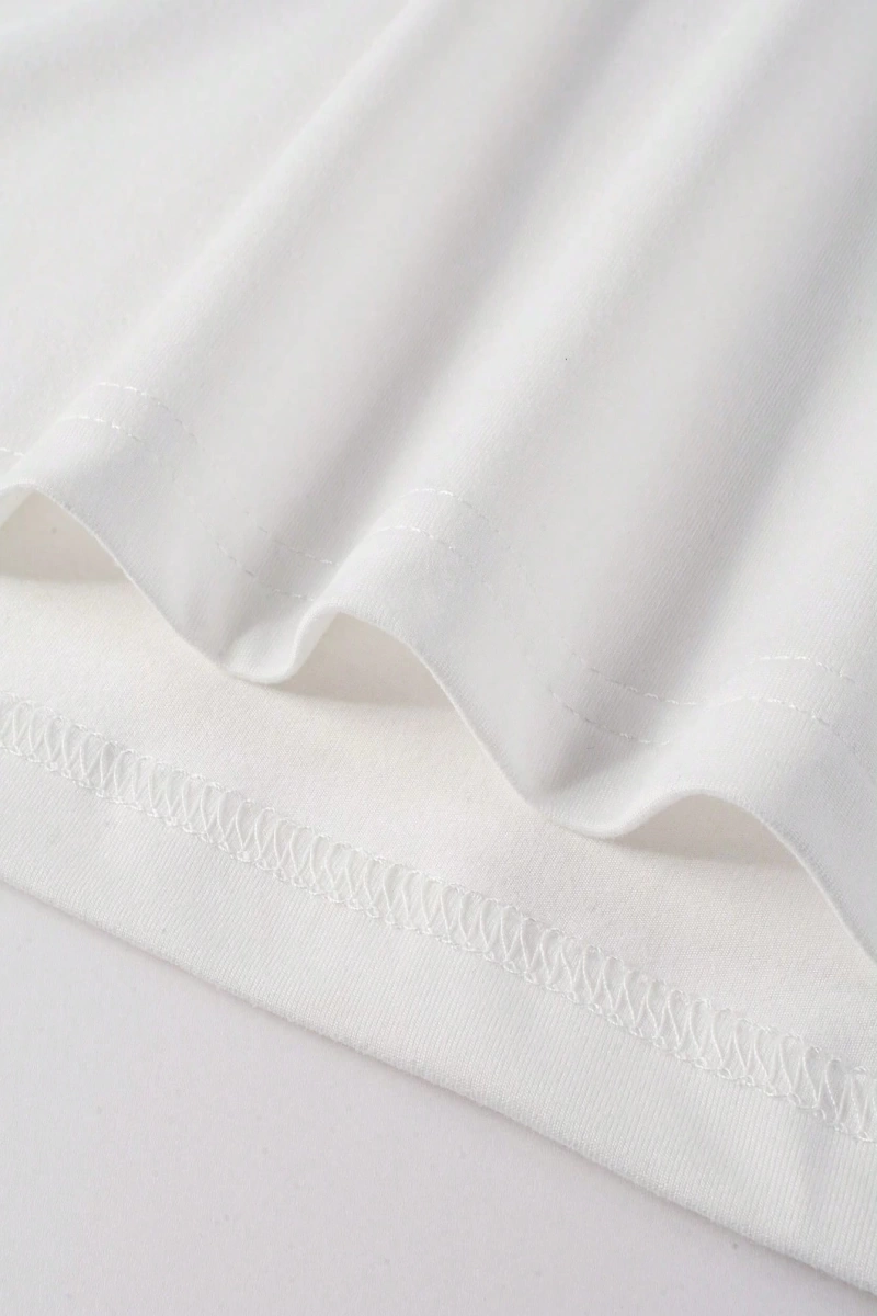 Erkek Mektup Baskılı Kısa Kollu Slim Fit Tişört