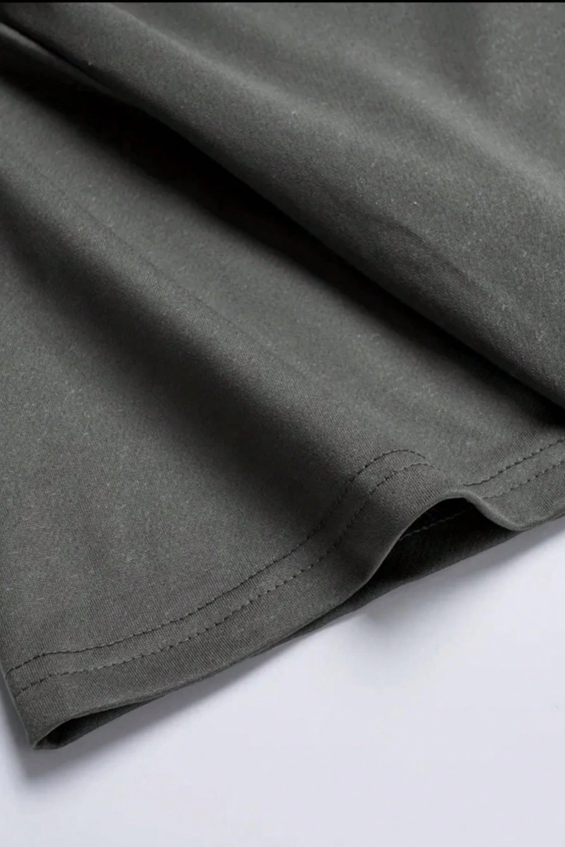 Erkek Mektup Baskılı Kısa Kollu Slim Fit Tişört