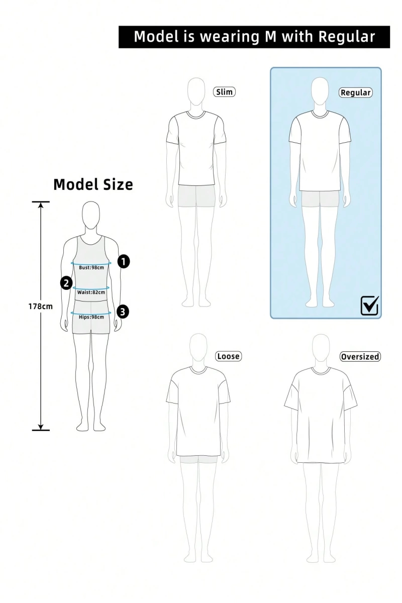 Erkek Mektup Baskılı Kısa Kollu Slim Fit Tişört