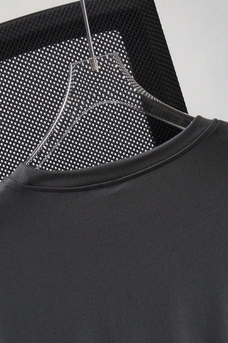 Erkek Mektup Baskılı Yuvarlak Yaka Kısa Kollu Rahat Slim Fit Tişört Erkekler
