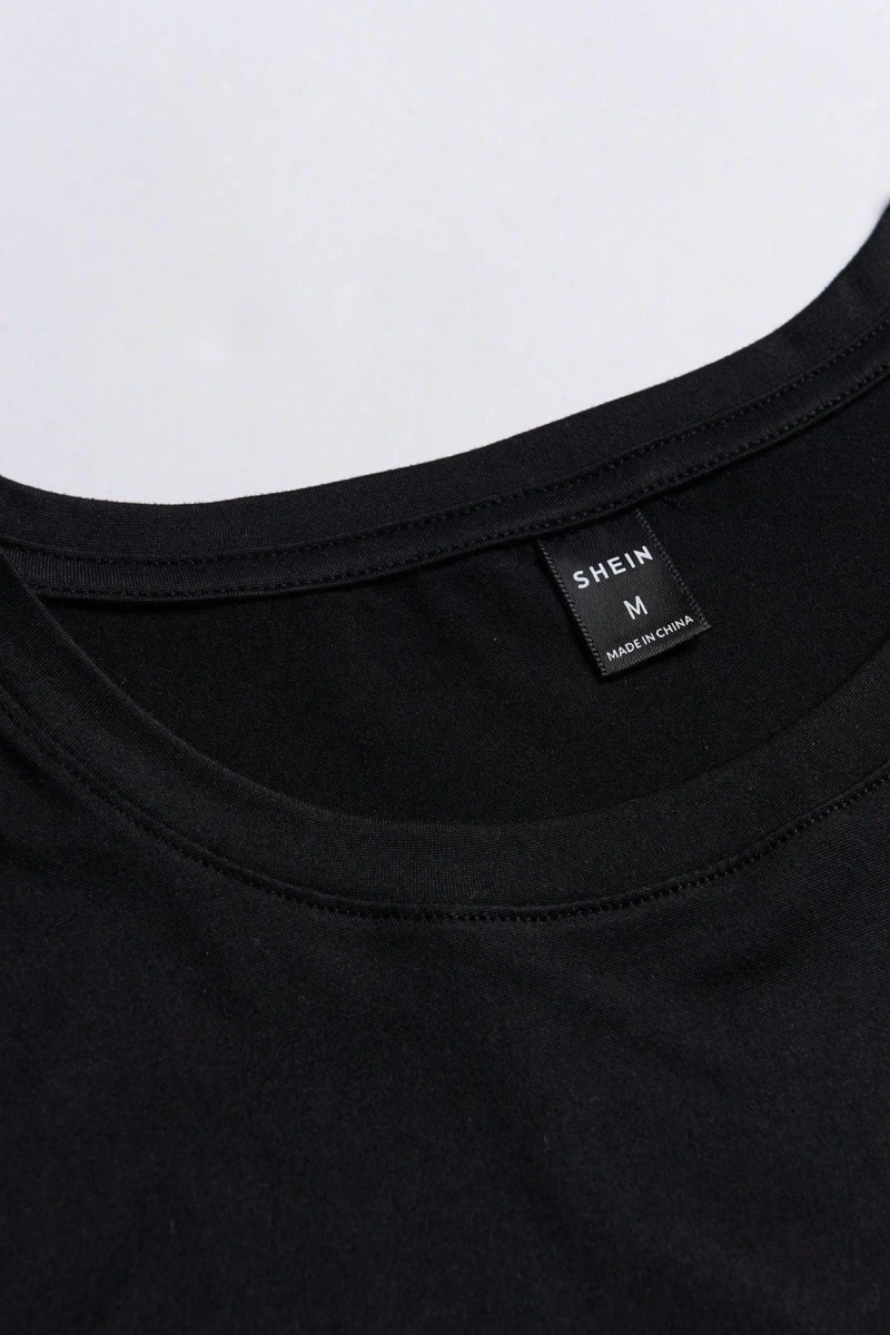 Erkek Moda Baskılı Kısa Kollu Slim Fit Tişört