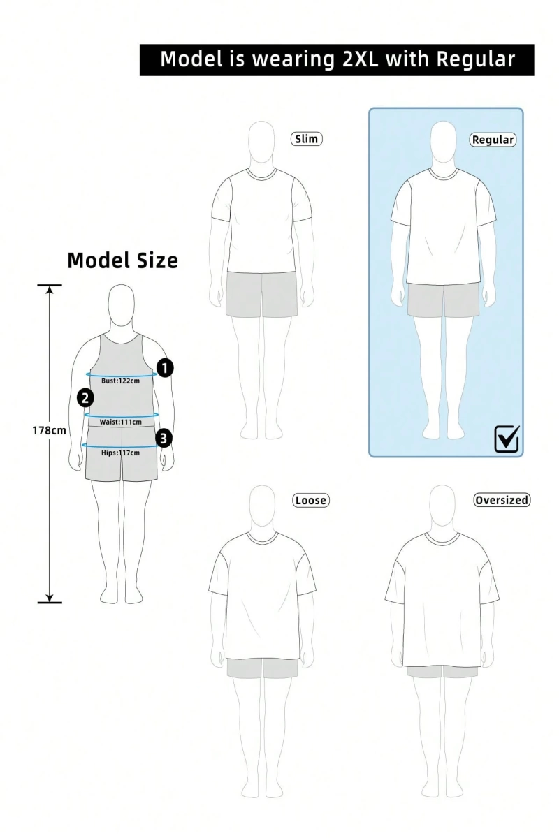 Erkek Moda Çizgi Tasarım Baskılı Büyük Beden Kısa Kollu Tişört