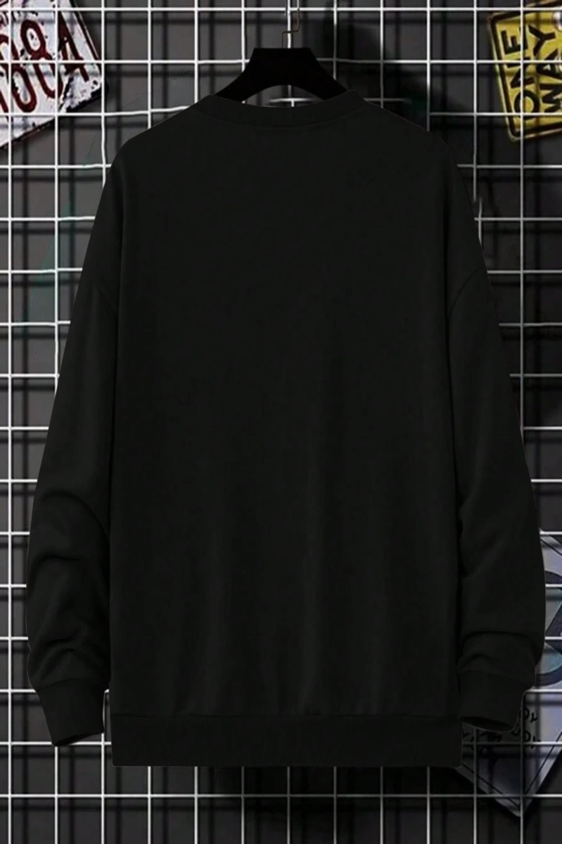 Erkek Modası Yaratıcı Tasarım Grafik Harf ve Baskılar Günlük Spor Kazak Sweatshirt