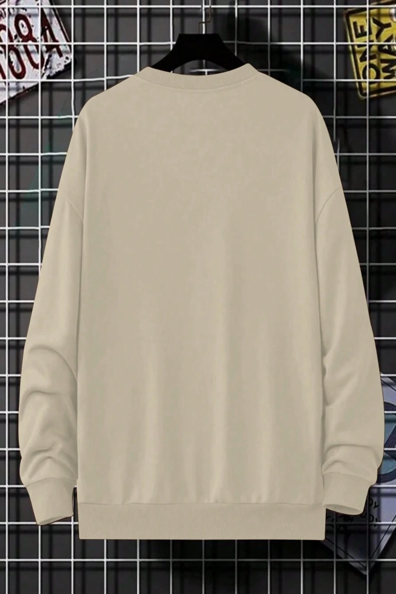 Erkek Modası Yaratıcı Tasarım Grafik Harf ve Baskılar Günlük Spor Kazak Sweatshirt