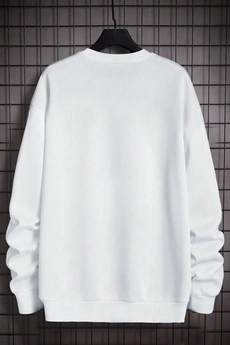 Erkek Modası Yaratıcı Tasarım Grafik Harf ve Baskılar Günlük Spor Kazak Sweatshirt