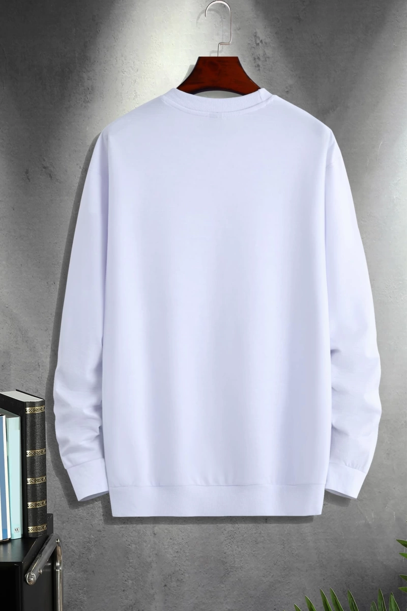 Erkek Oyun Kartı Baskılı Sweatshirt Tatil Grafik Uzun Kollu Sweatshirt, Arkad