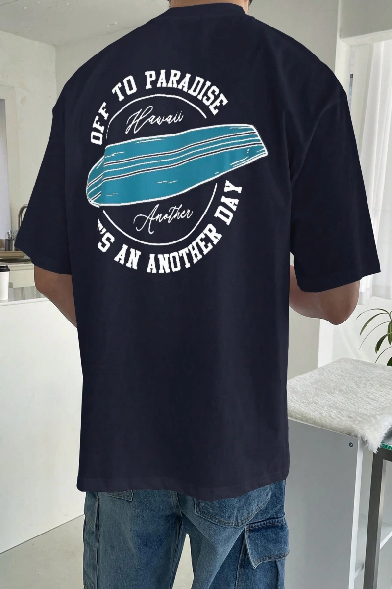 Erkek Pamuklu Slogan Grafik Tişört