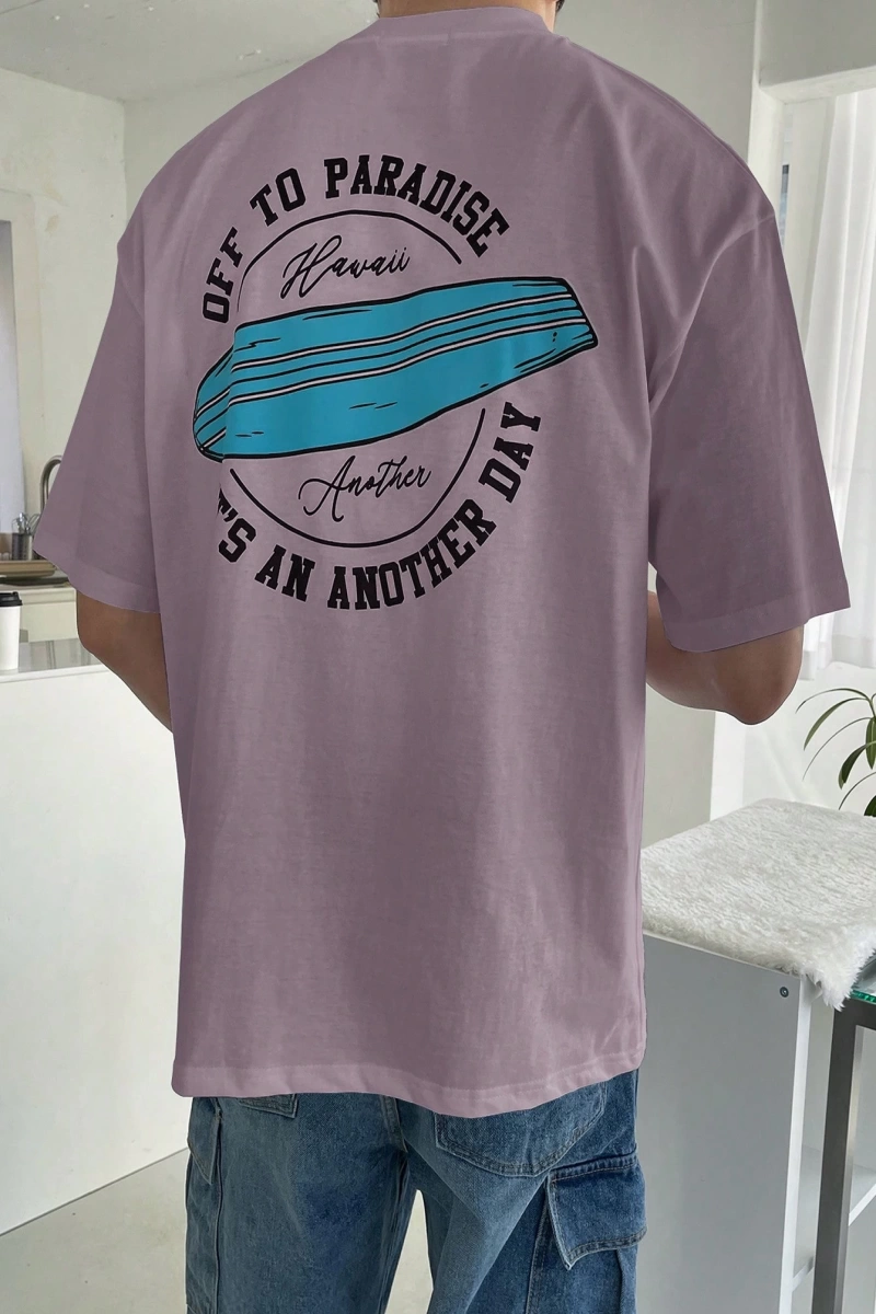 Erkek Pamuklu Slogan Grafik Tişört