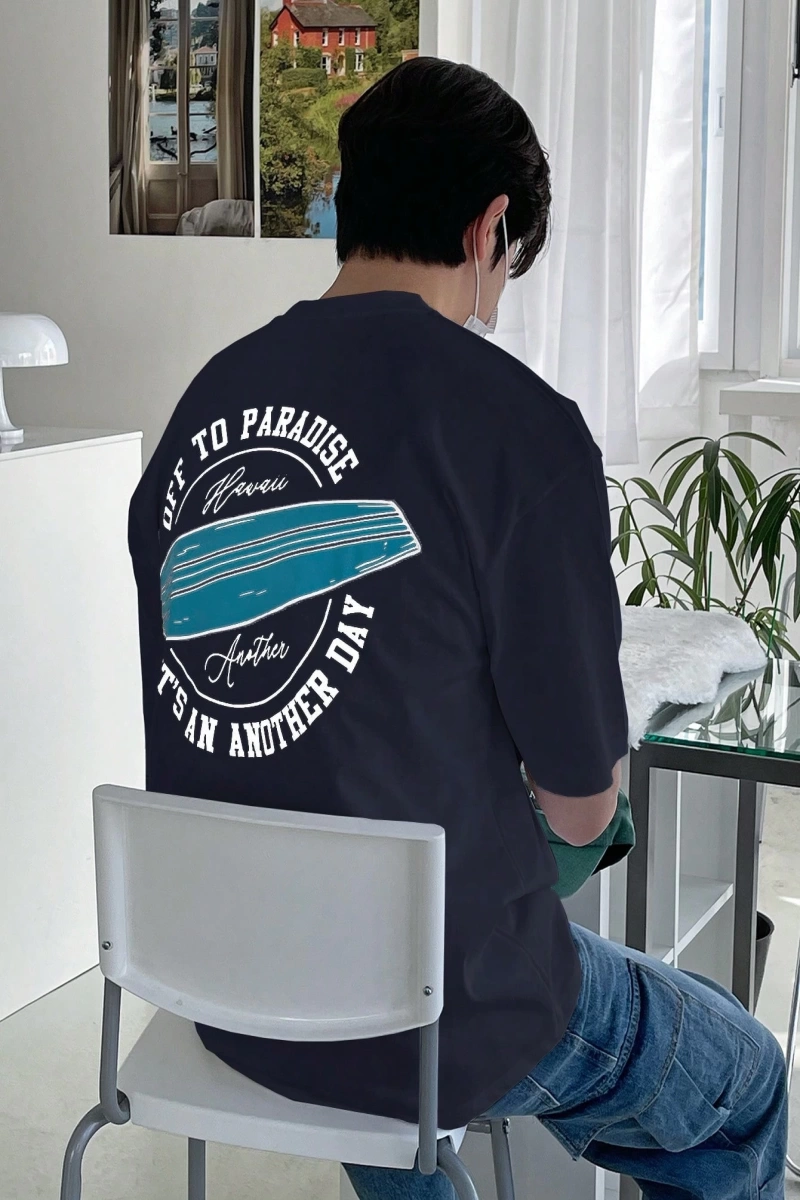 Erkek Pamuklu Slogan Grafik Tişört