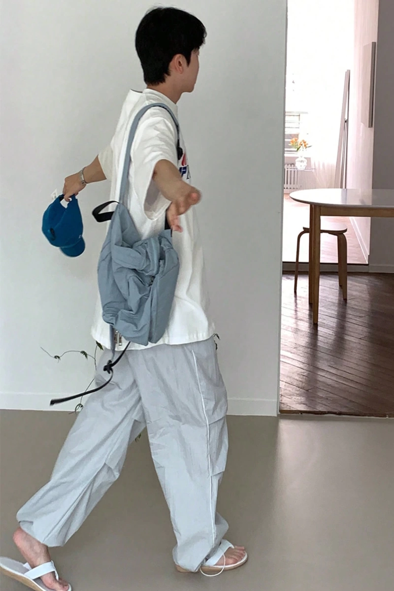 Erkek Rahat Bol Kesim Harfli Grafik Tişört, Temel Stil