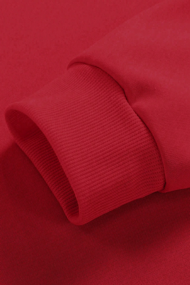 Erkek Rahat Mektup Baskılı Yuvarlak Yaka Uzun Kollu Bol Sweatshirt İlkbahar Sonbahar İçin