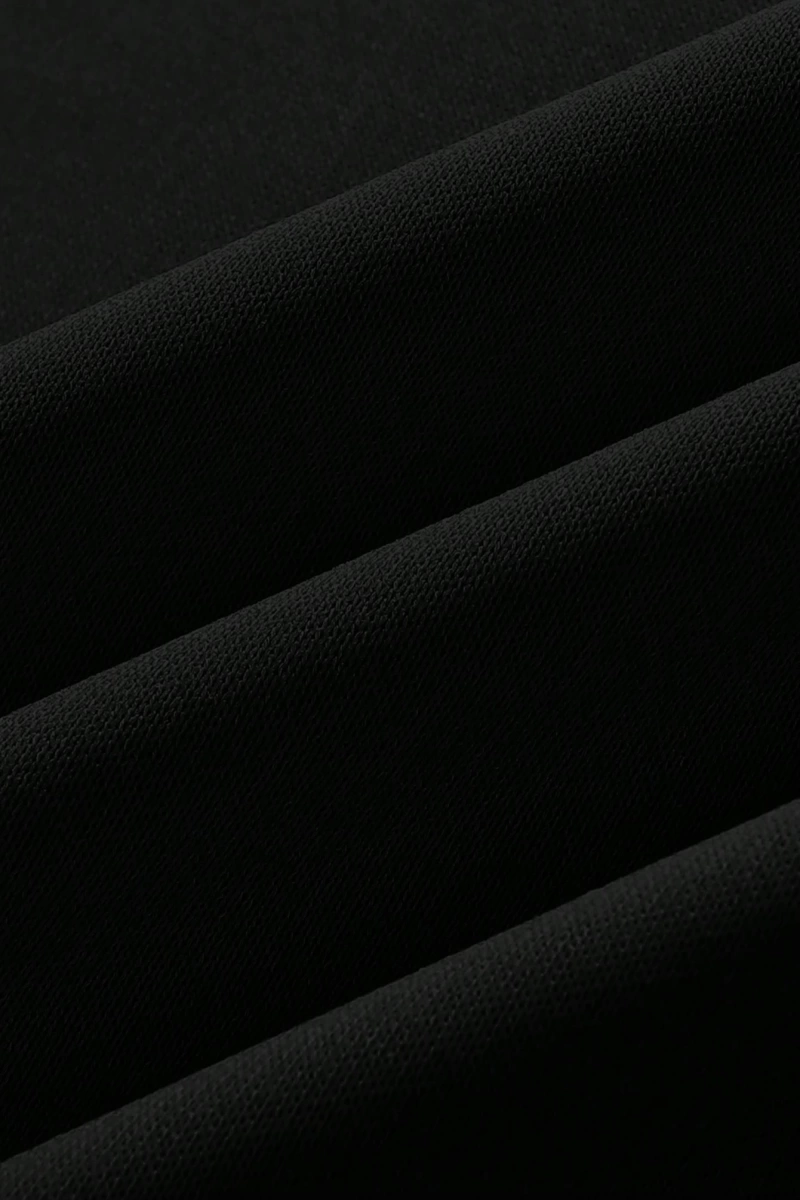 Erkek Rahat Mektup Baskılı Yuvarlak Yaka Uzun Kollu Bol Sweatshirt İlkbahar Sonbahar İçin