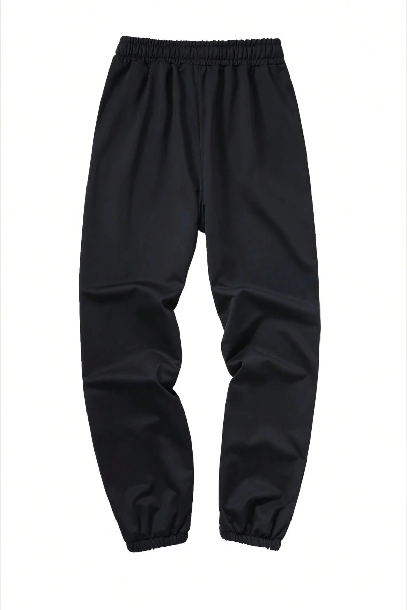 Erkek Regular Fit Günlük Harf Baskılı 3/4 Pantolon, Cepli Açık Hava Eğlence Pantolonu, Elasti
