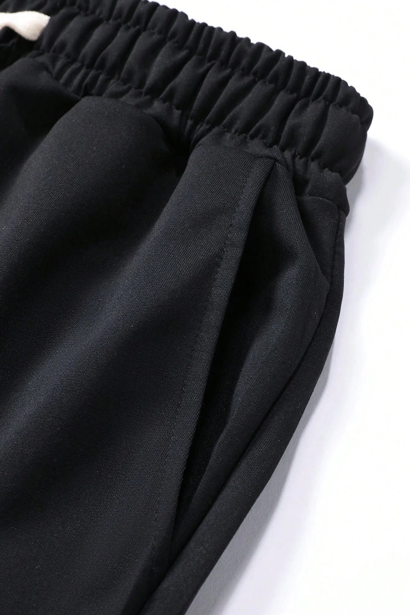 Erkek Regular Fit Günlük Harf Baskılı 3/4 Pantolon, Cepli Açık Hava Eğlence Pantolonu, Elasti