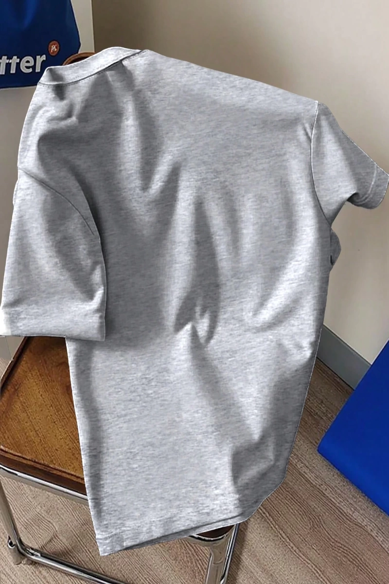 Erkek Slim Fit Düz Renk Kısa Kollu Yuvarlak Yaka Tişört, Yaz İçin Moda