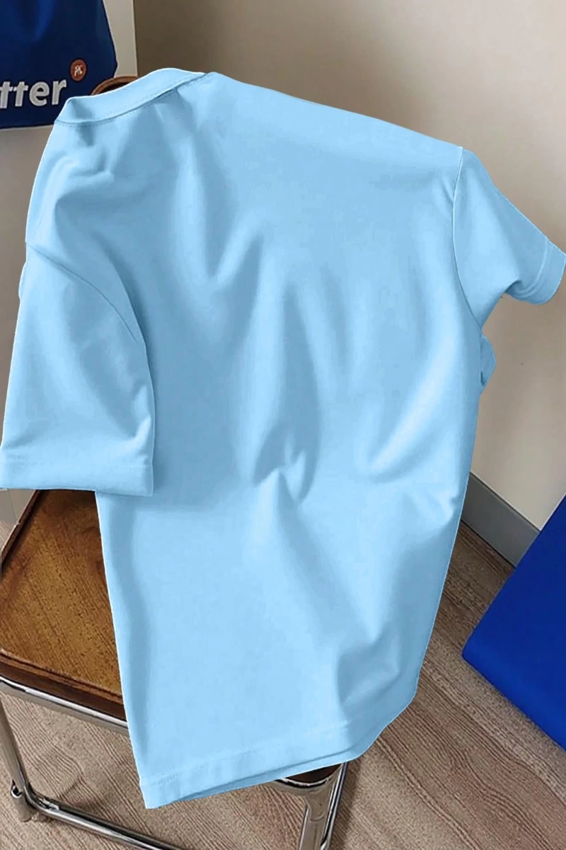 Erkek Slim Fit Düz Renk Kısa Kollu Yuvarlak Yaka Tişört, Yaz İçin Moda
