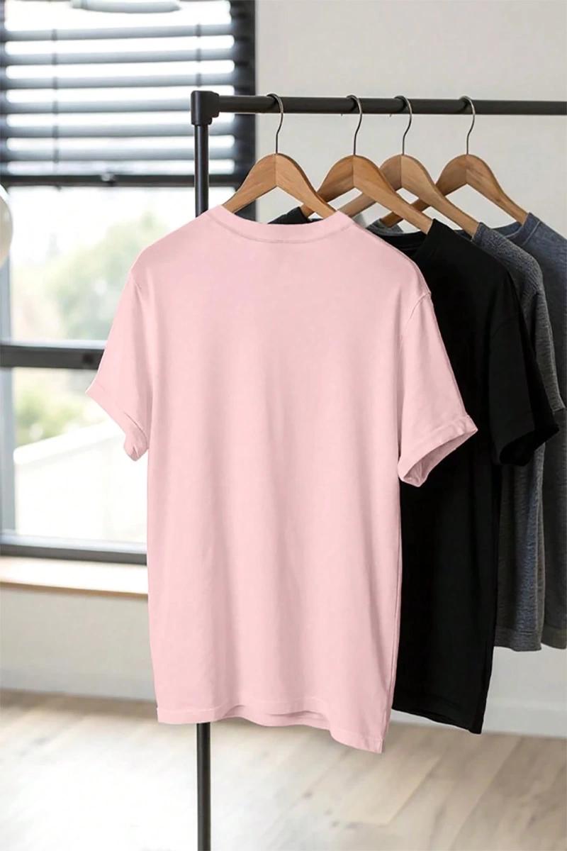 Erkek Slim Fit Düz Renk Kısa Kollu Yuvarlak Yaka Tişört, Yaz İçin Moda