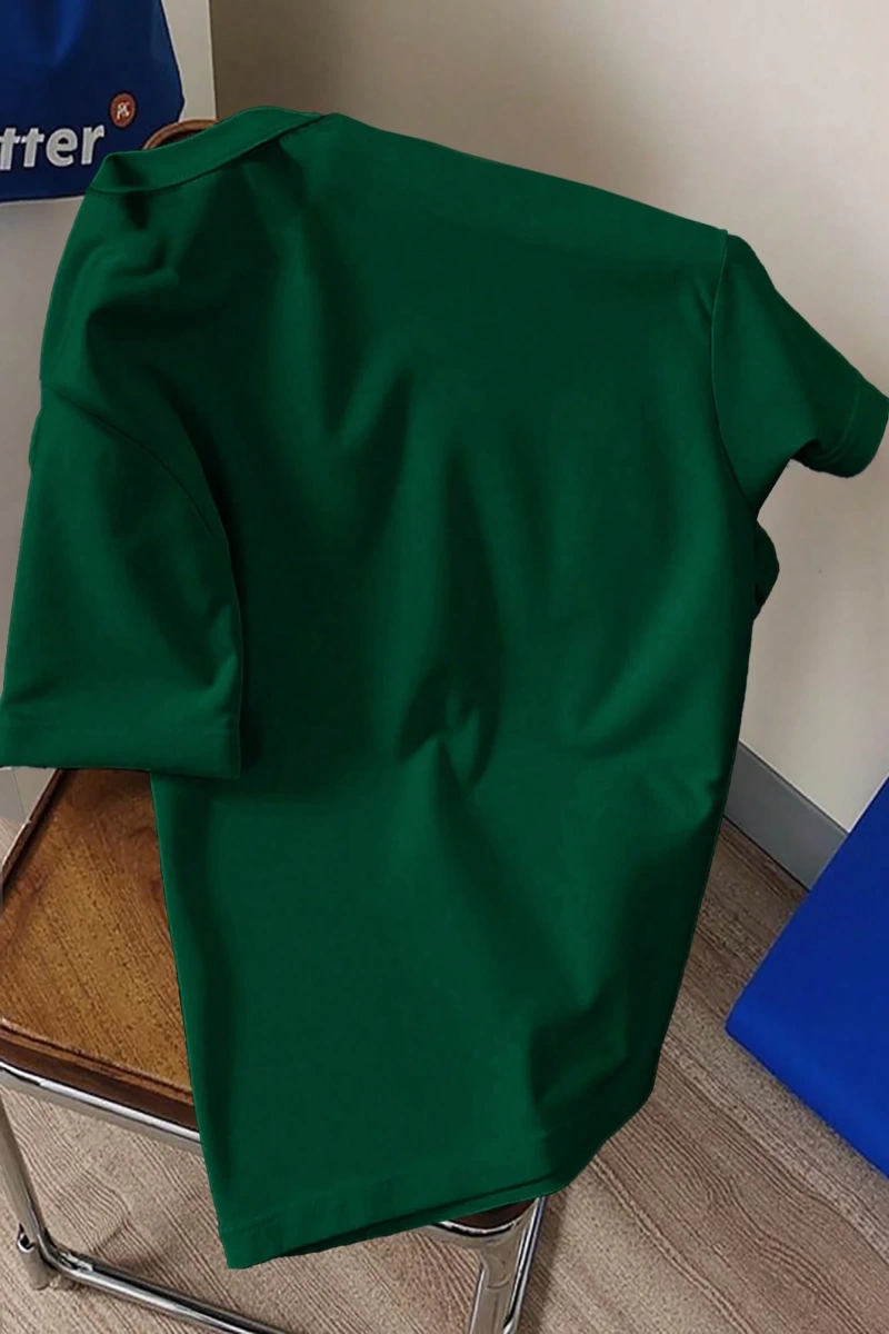 Erkek Slim Fit Düz Renk Kısa Kollu Yuvarlak Yaka Tişört, Yaz İçin Moda