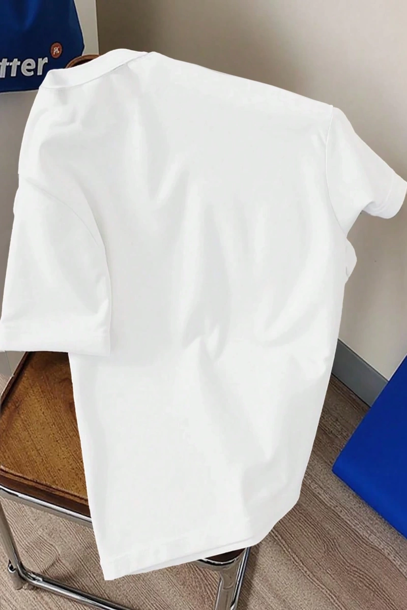 Erkek Slim Fit Düz Renk Kısa Kollu Yuvarlak Yaka Tişört, Yaz İçin Moda