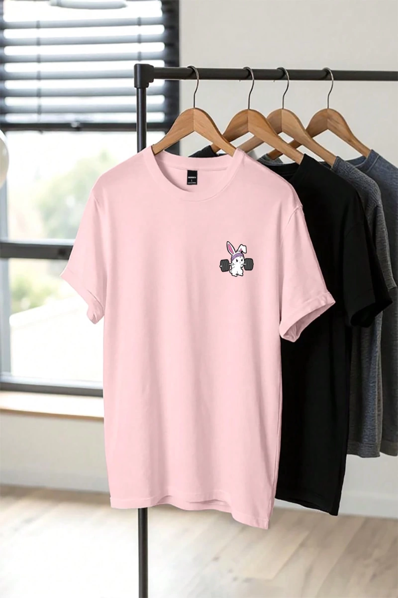 Erkek Slim Fit Düz Renk Kısa Kollu Yuvarlak Yaka Tişört, Yaz İçin Moda