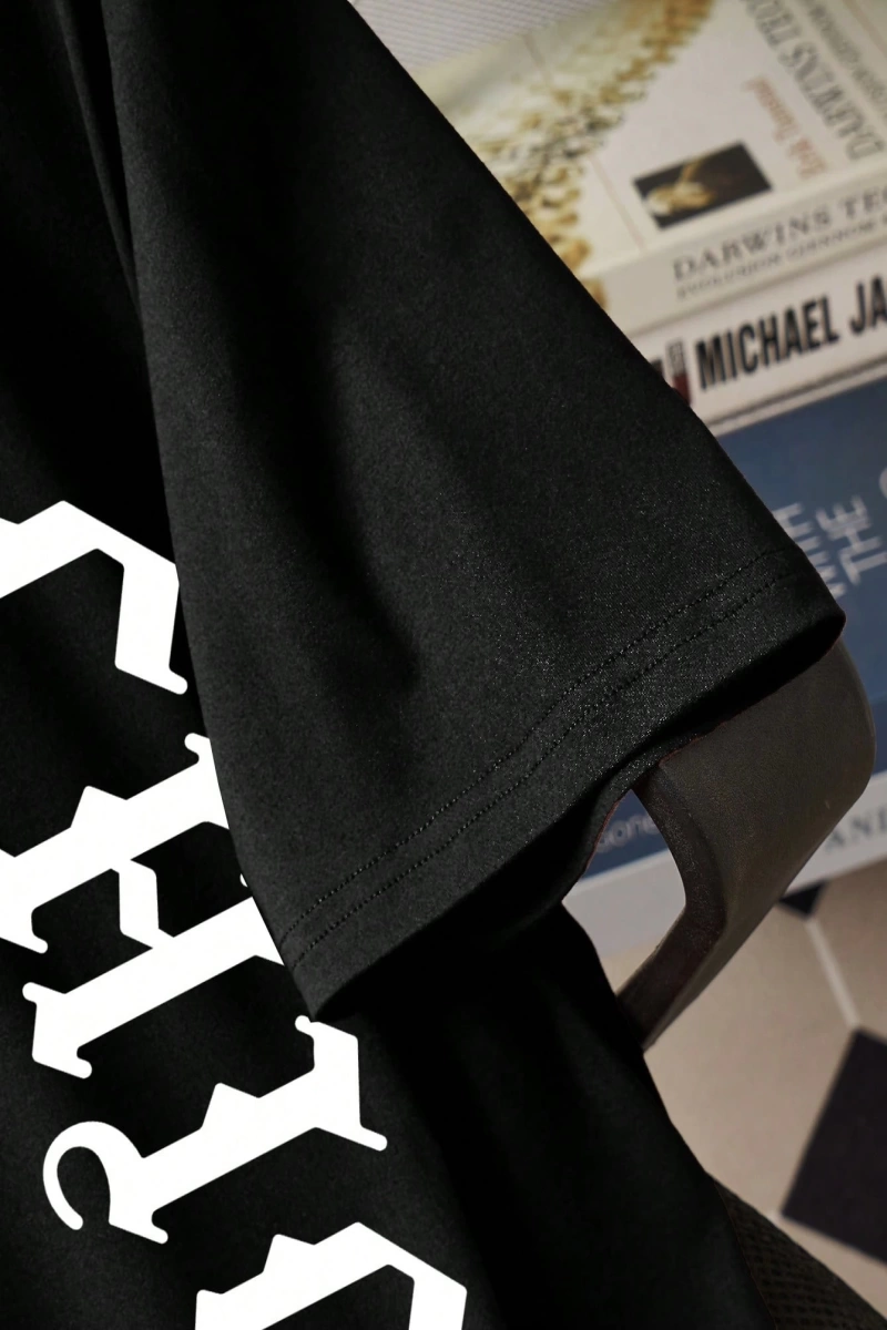 Erkek Slim Fit Yuvarlak Yaka Kısa Kollu Tişört, Yaz İçin Moda