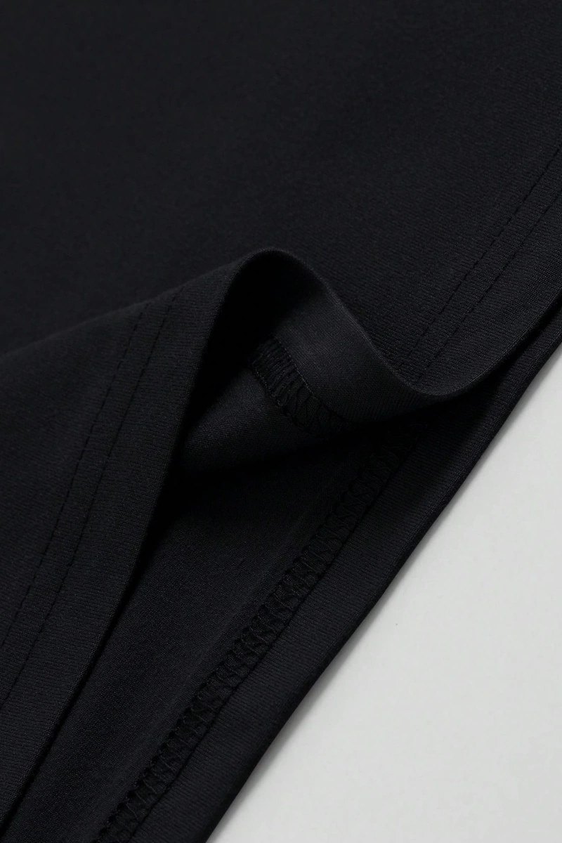 Erkek Slogan Baskılı Mürettebat Yaka Kısa Kollu Slim Fit Günlük Tişört