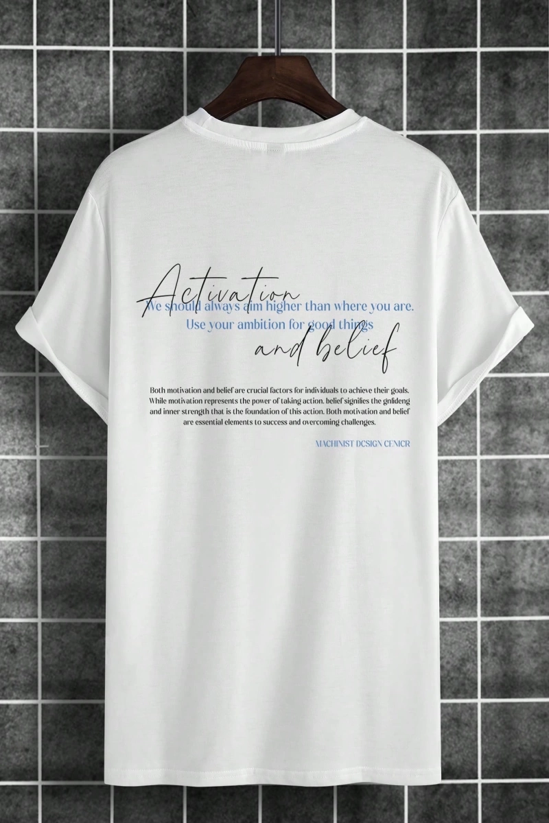 Erkek Slogan Baskılı Yuvarlak Yaka Kısa Kollu Günlük Tişört, Erkek Arkadaşlar