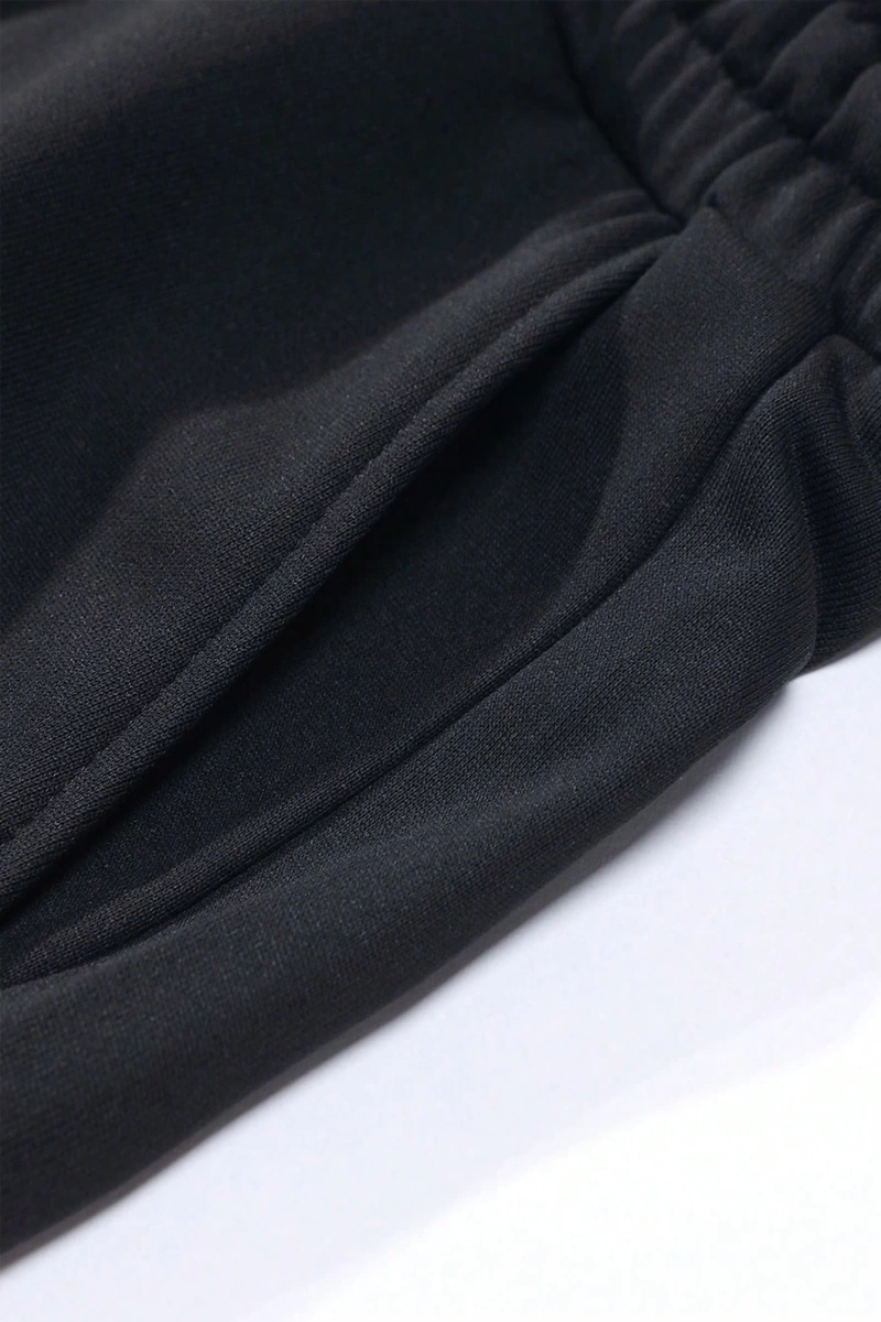 Erkek Sportif Jogger Pantolon Rahat Bol Kesim Temel Düz Renk Bağcıklı Elastik Bel Cepli ve Ka