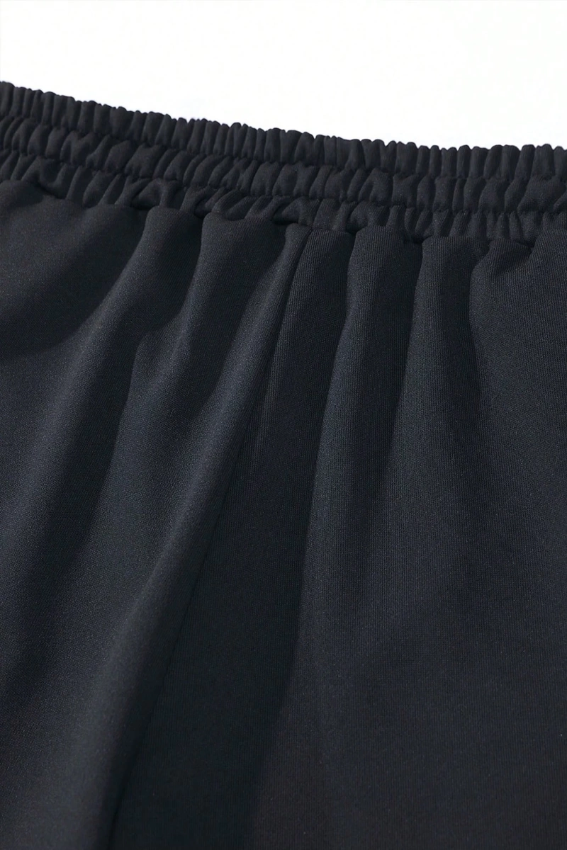 Erkek Sportif Jogger Pantolon Rahat Bol Kesim Temel Düz Renk Bağcıklı Elastik Bel Cepli ve Ka