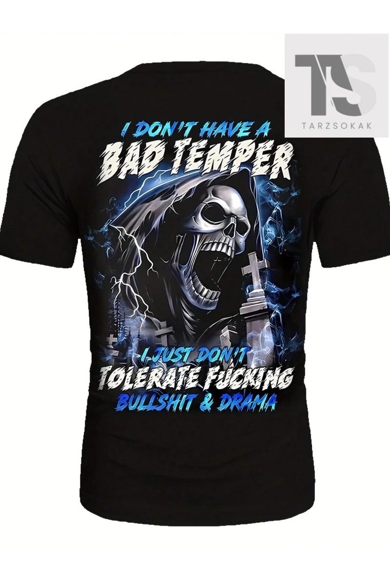 Erkek Tavuk Ve Lolipop Yazılı Baskılı T-Shirt