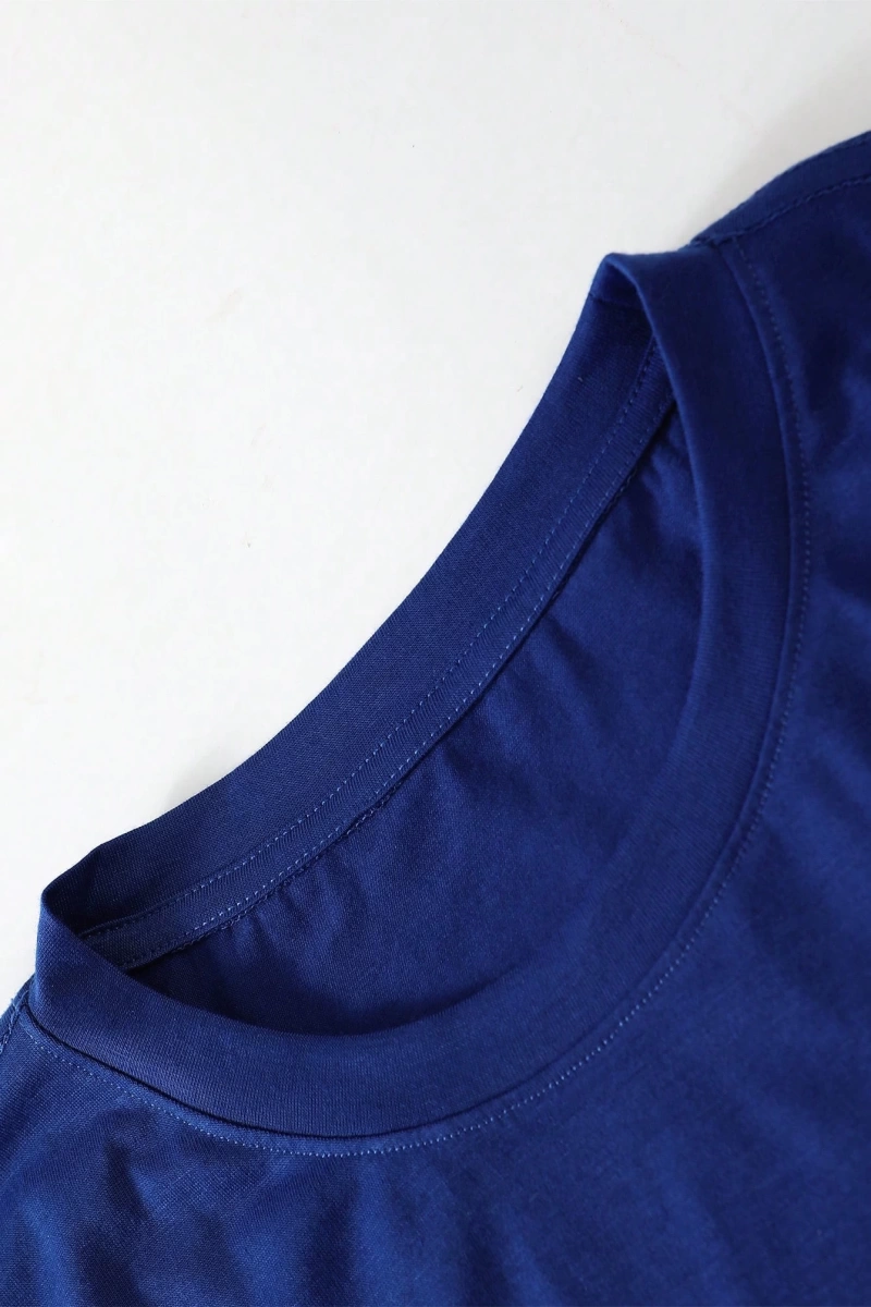 Erkek Tişörtleri Fit Crew Yaka Düşük Omuz Kısa Kollu Slogan Tişört Rahat Yaz