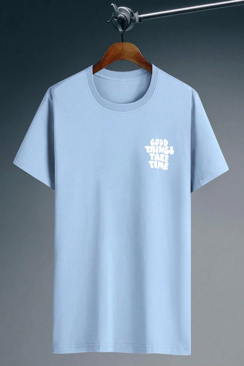 Erkek Tişörtleri Fit Crew Yaka Kısa Kollu Grafik Tişört Harf Grafik Rahat